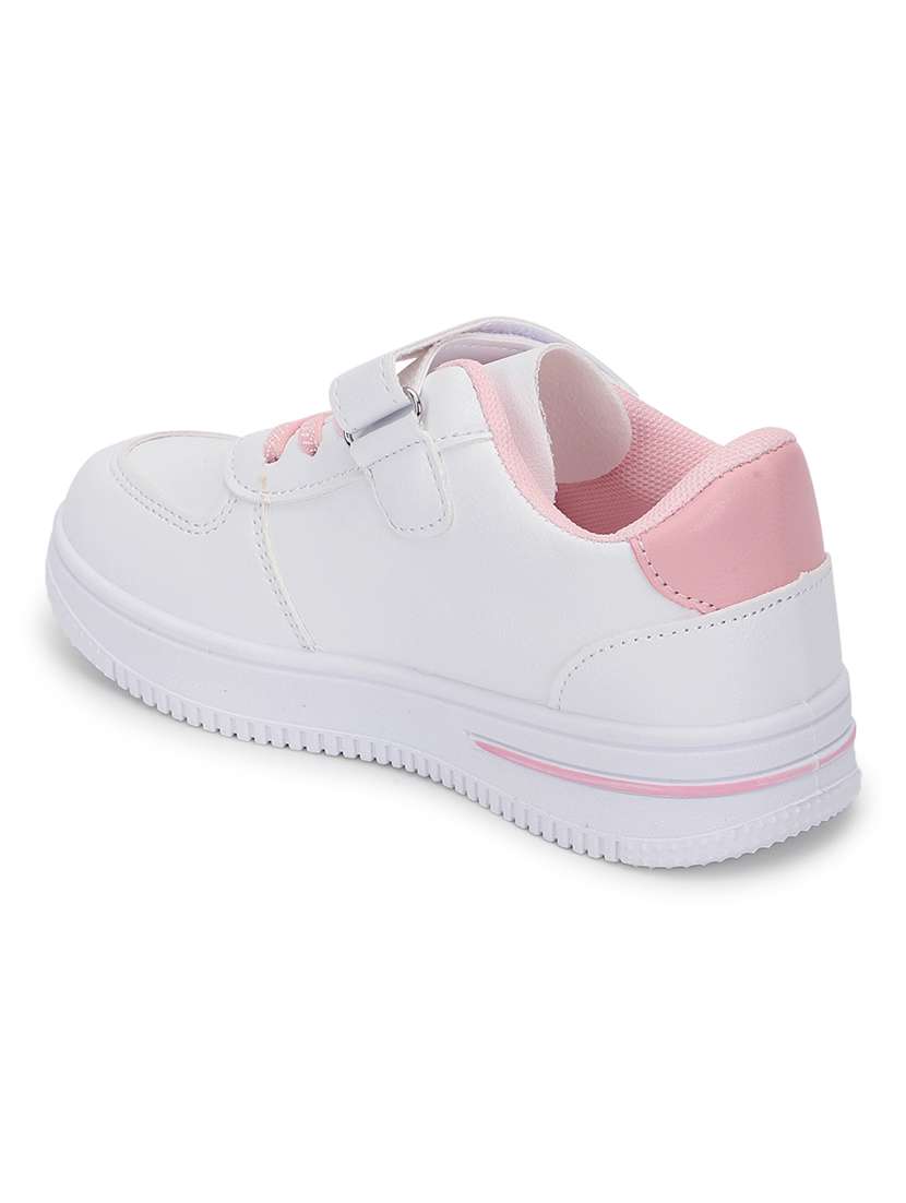 kids white solid sneaker - 21638294 -  Standard Image - 3