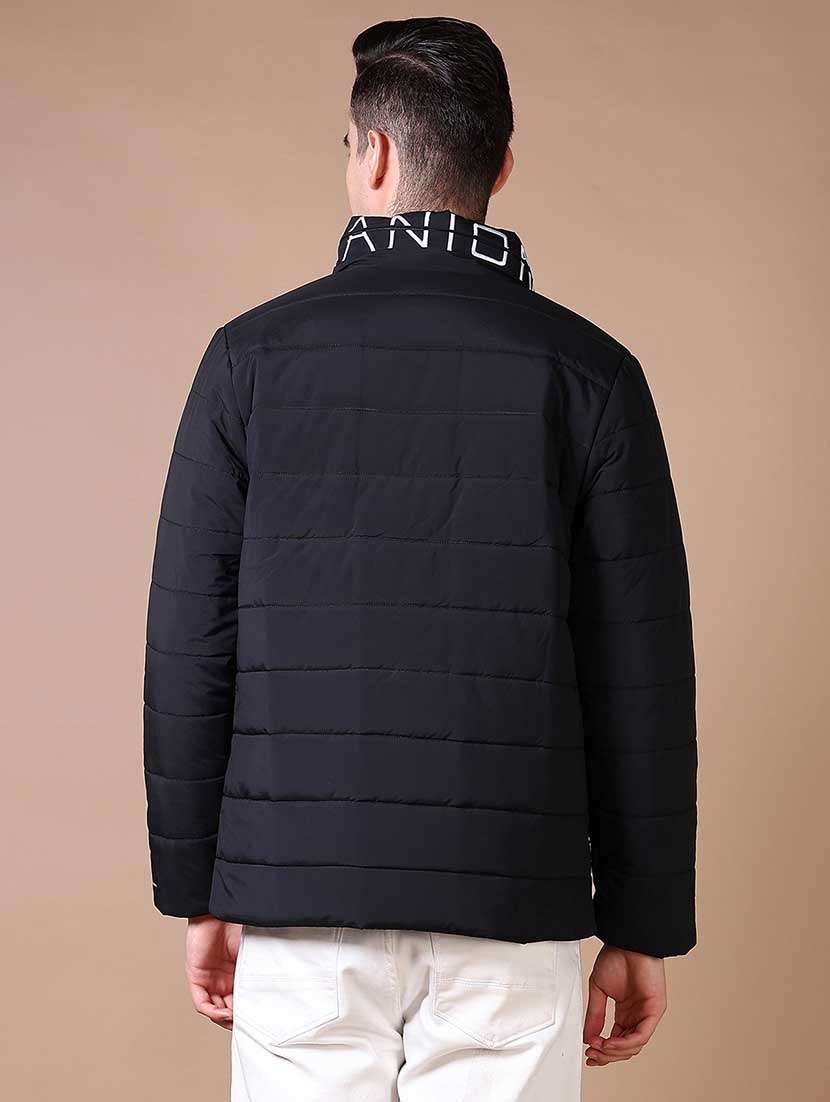 men solid long sleeve puffer jacket - 21638363 -  Standard Image - 3