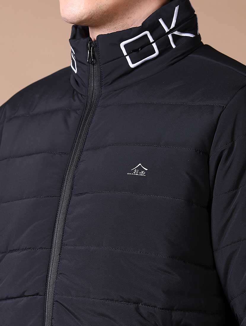 men solid long sleeve puffer jacket - 21638363 -  Standard Image - 5