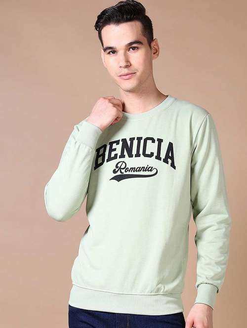 men chest print long sleeve sweatshirt - 21638391 -  Standard Image - 0