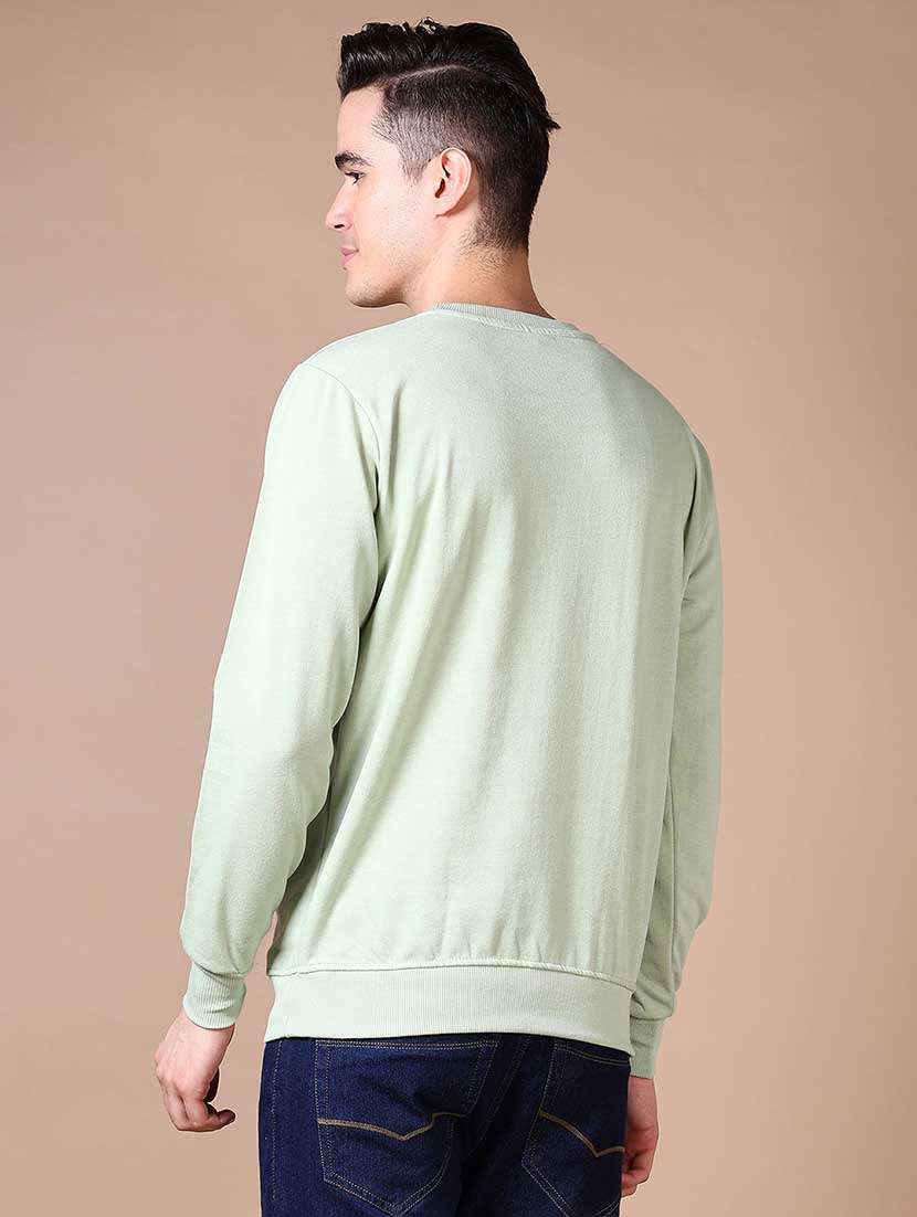 men chest print long sleeve sweatshirt - 21638391 -  Standard Image - 3