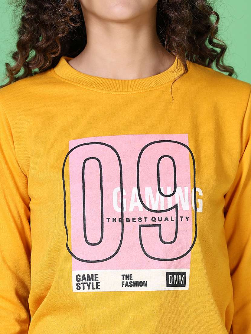 women printed long sleeve sweatshirt - 21638400 -  Standard Image - 3