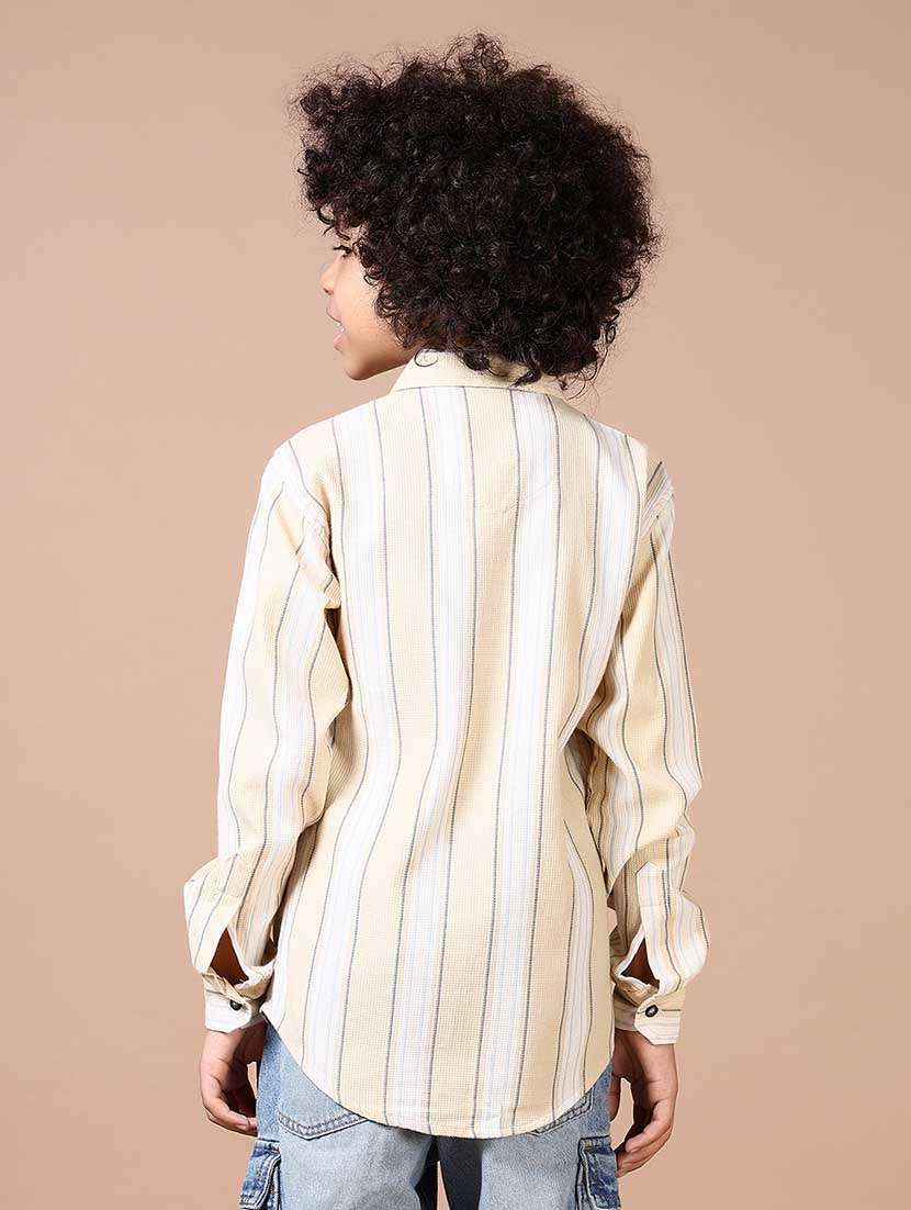 boys long sleeves striped shirt - 21638420 -  Standard Image - 3