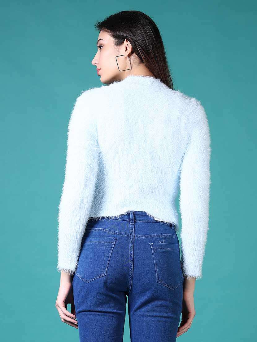 Women Solid Long Sleeve Cardigan - 21638429 -  Standard Image - 3