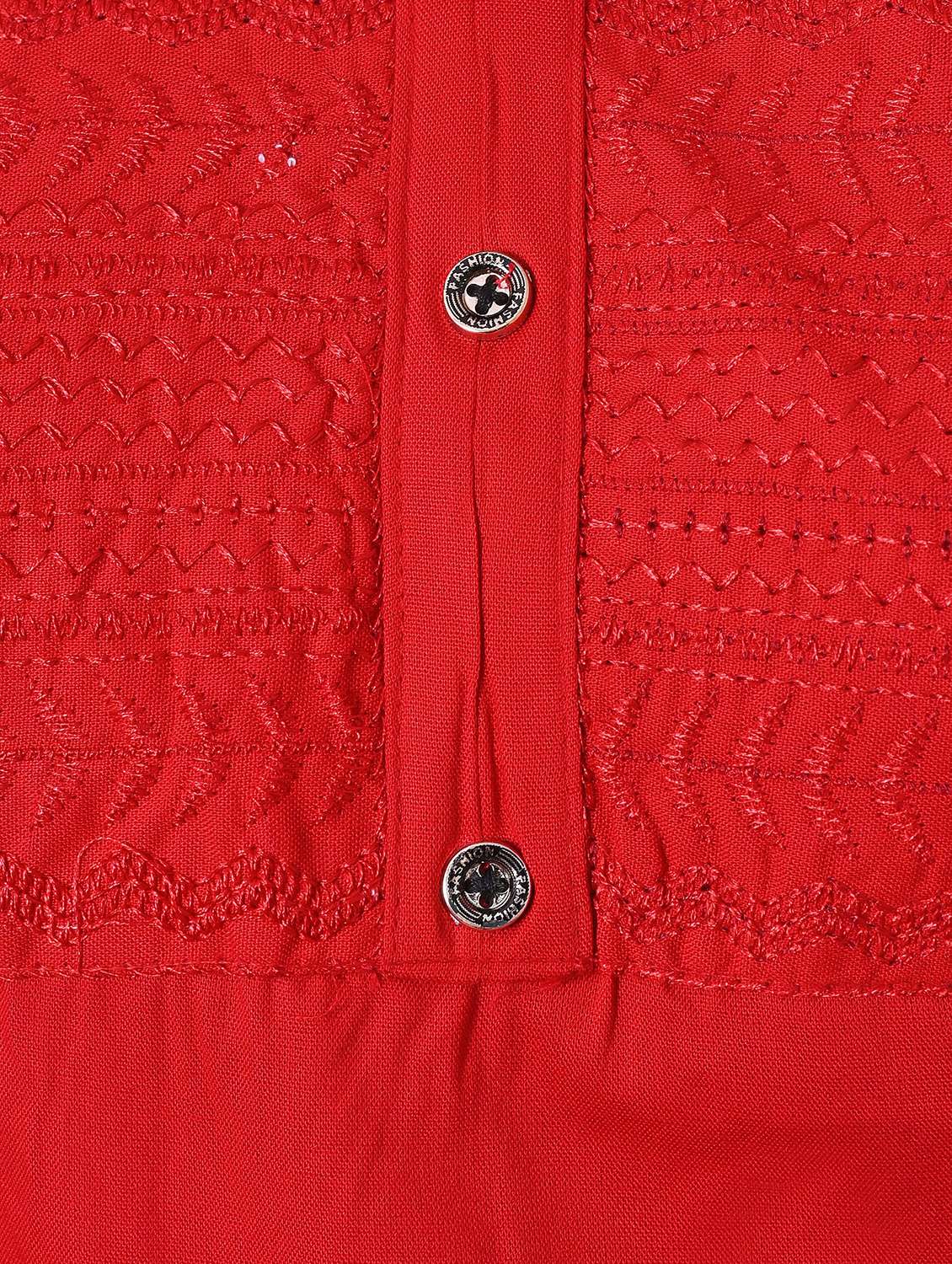 women solid three quarter sleeve side slit tunic - 21638481 - Standard Image - 3