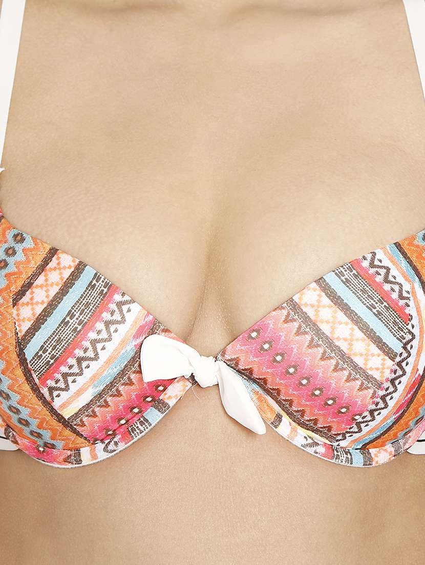 multi colored nylon bras and panty set - 21638619 -  Standard Image - 5
