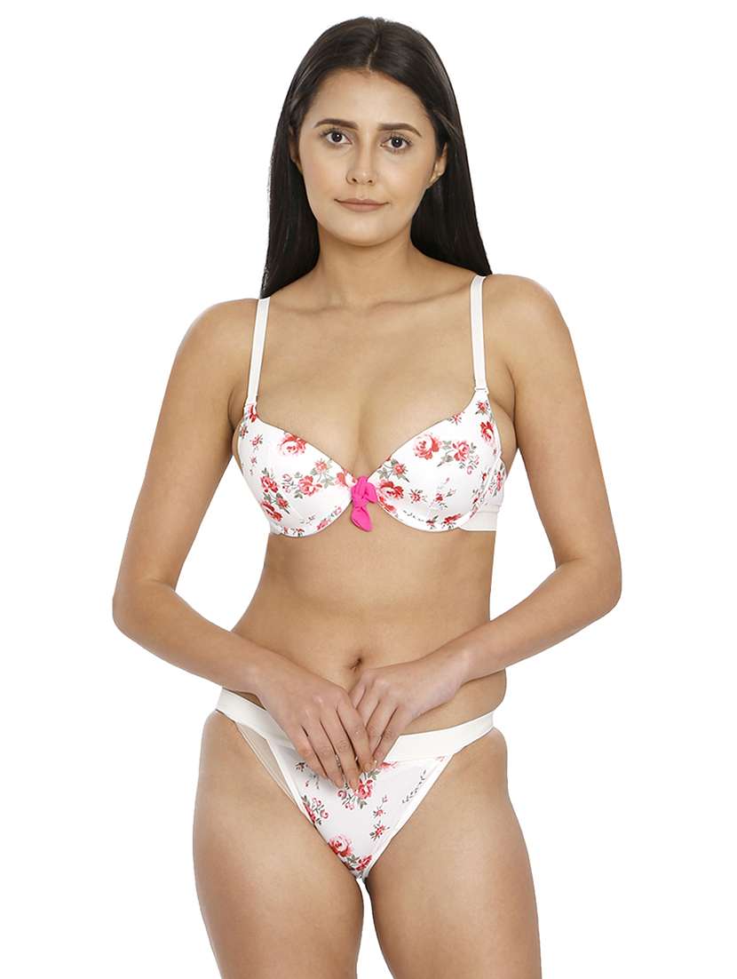 women floral bra and panty set - 21638622 -  Zoom Image - 0