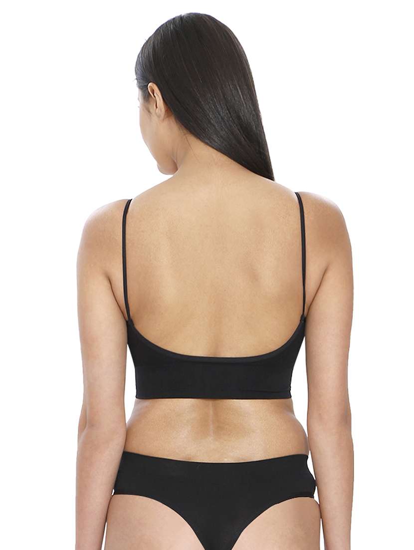 women solid bra and panty set - 21638623 -  Standard Image - 3