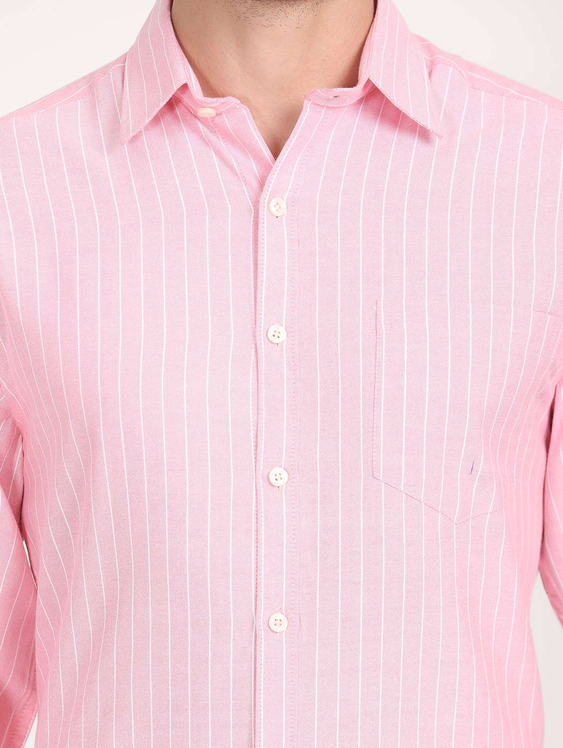 men striped regular fit long sleeve formal shirt - 21638644 -  Standard Image - 5
