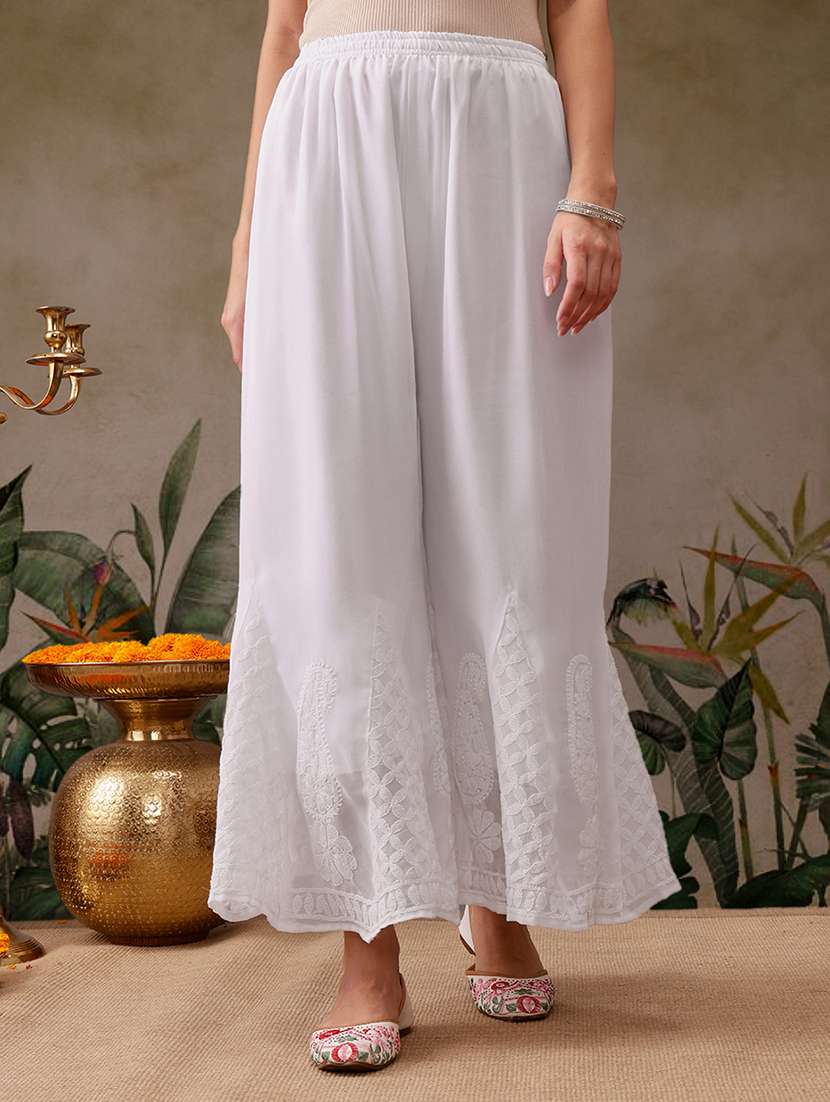 women three three quarter sleeve kurta palazzo set - 21638663 - Standard Image - 5