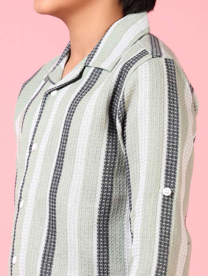 boys long sleeves striped shirt - 21638780 - Standard Image - 5