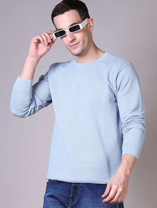 men self design long sleeve regular fit pullover - 21638792 -  Standard Image - 0