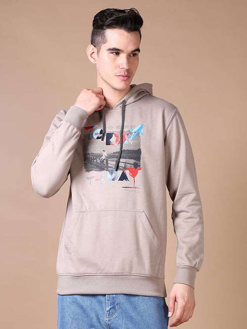 men chest print long sleeve sweatshirt - 21638813 -  Standard Image - 0