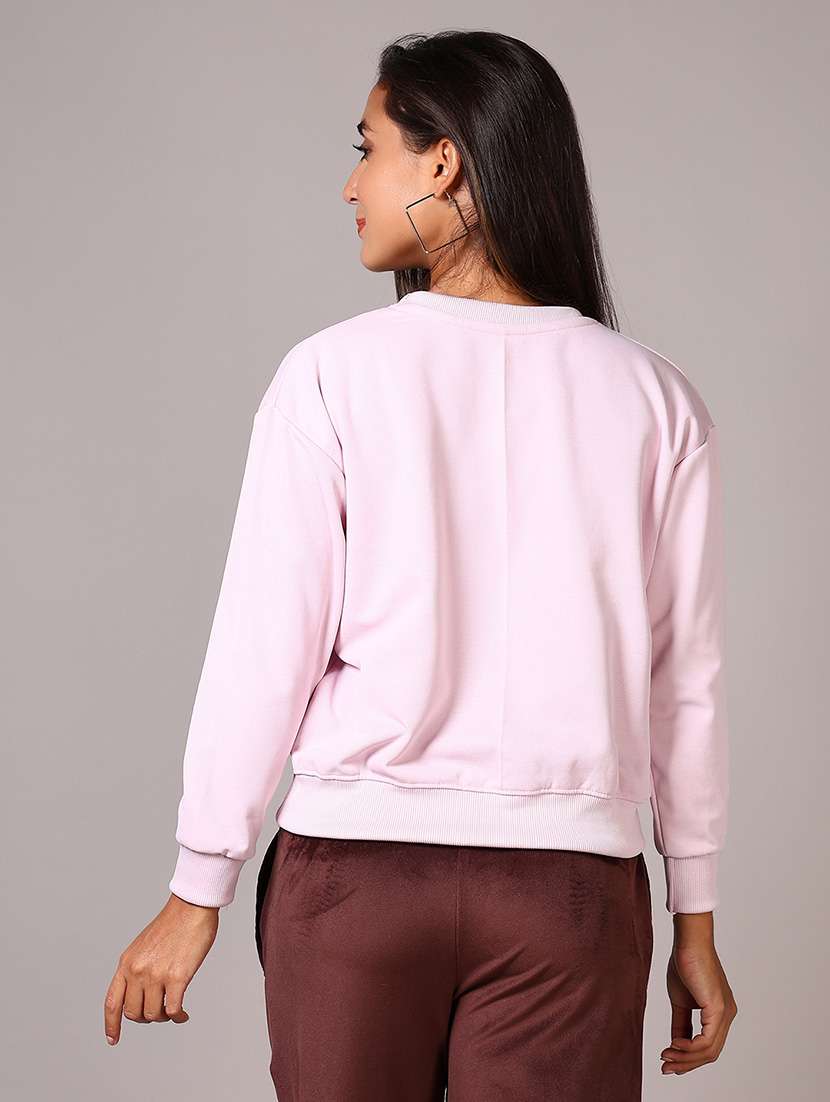 Women Chest Print Long Sleeves Sweatshirt - 21638845 -  Standard Image - 3