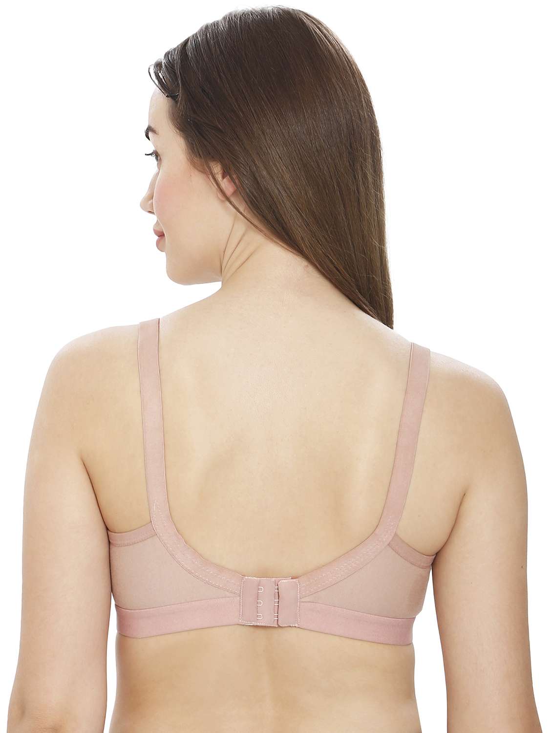 women beige cotton blend regular bra - 21638877 -  Standard Image - 3