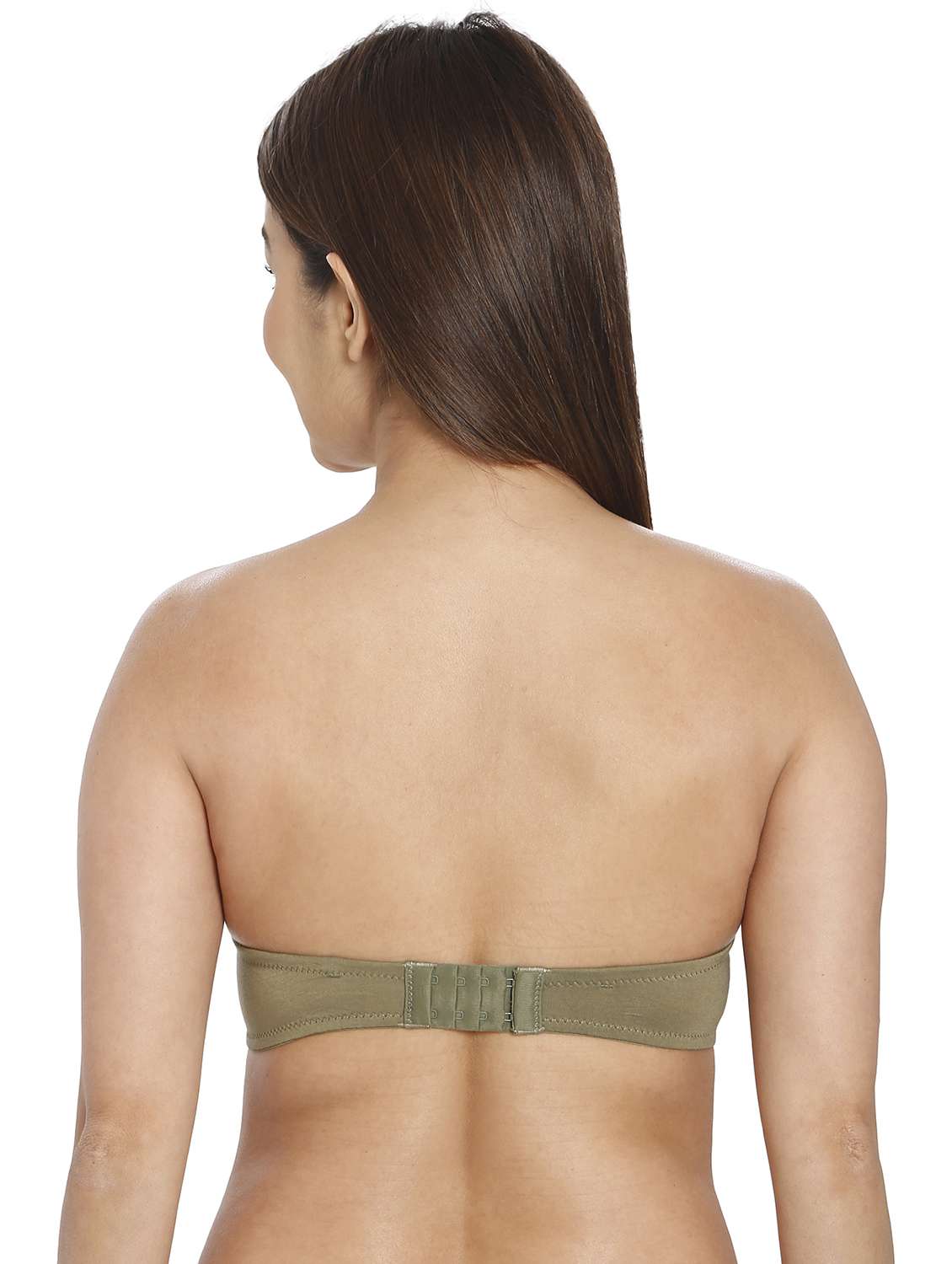 women olive green modal balconette bra - 21638886 -  Standard Image - 3