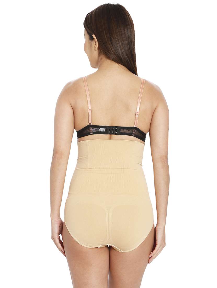 women beige cotton tummy tucker  - 21638951 -  Standard Image - 3