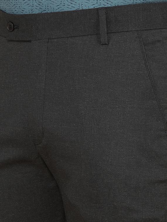 men solid mid rise chinos formal trouser - 21639023 - Standard Image - 5