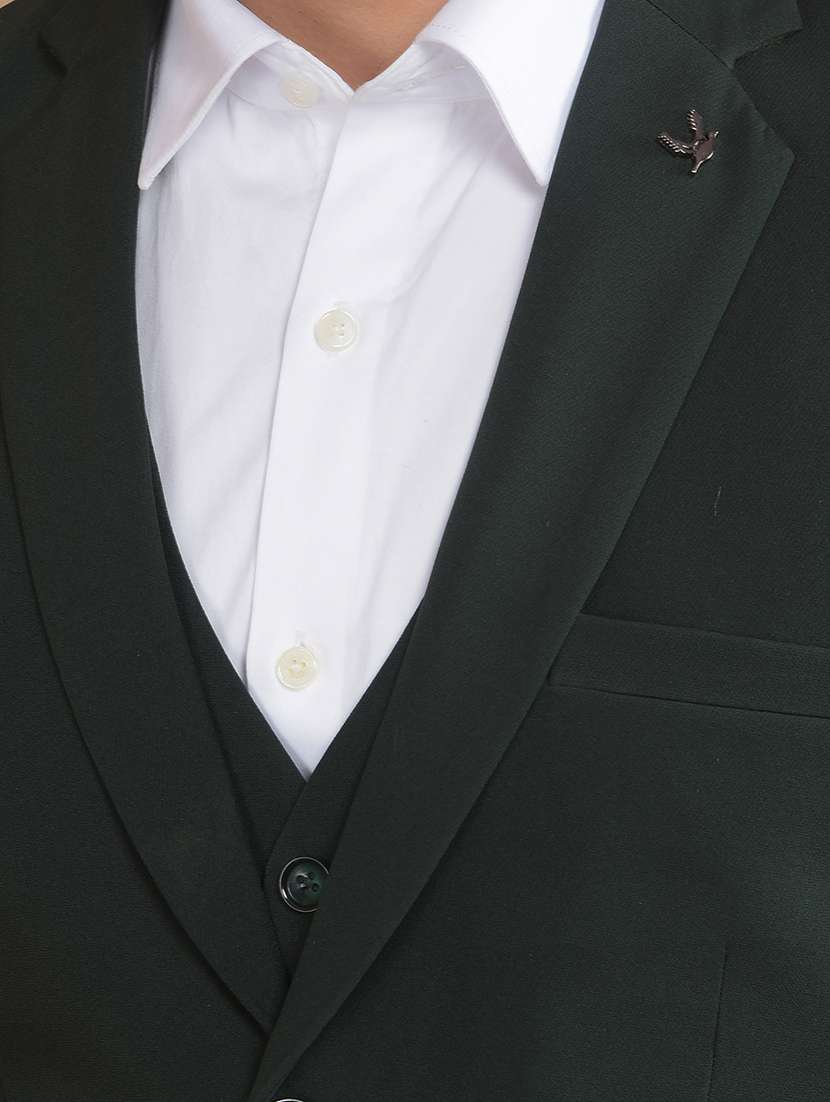 men solid 3-piece formal suit - 21639048 -  Standard Image - 8