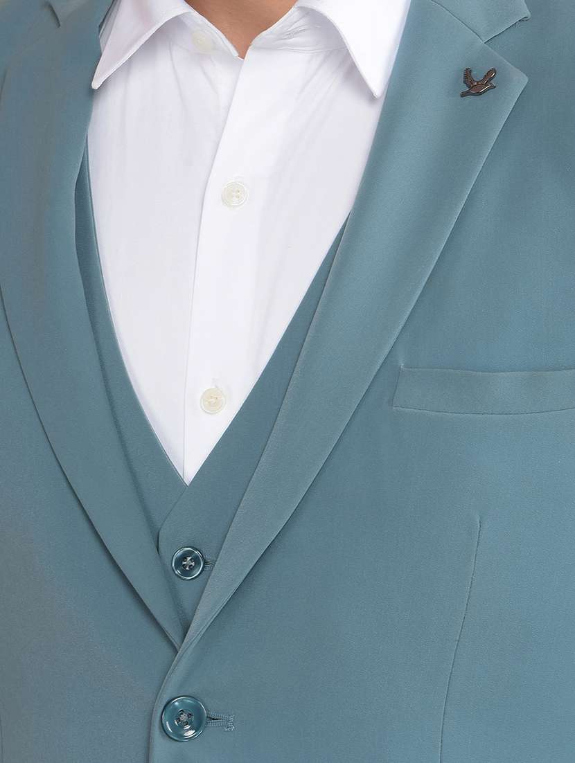 men solid 3-piece formal suit - 21639054 -  Standard Image - 8