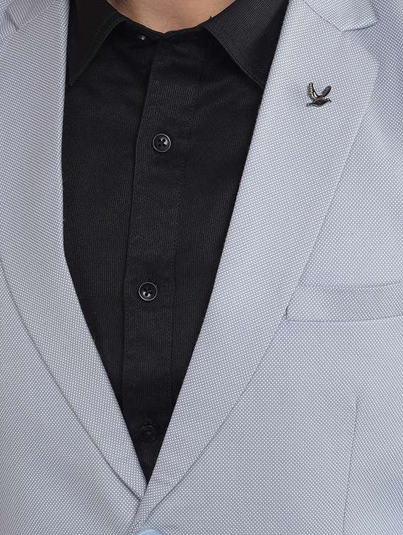 men grey single breasted casual blazer - 21639065 - Standard Image - 5