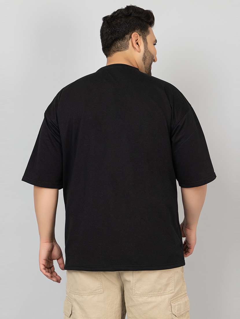 men plain short sleeves oversized t-shirt - 21639078 -  Standard Image - 3