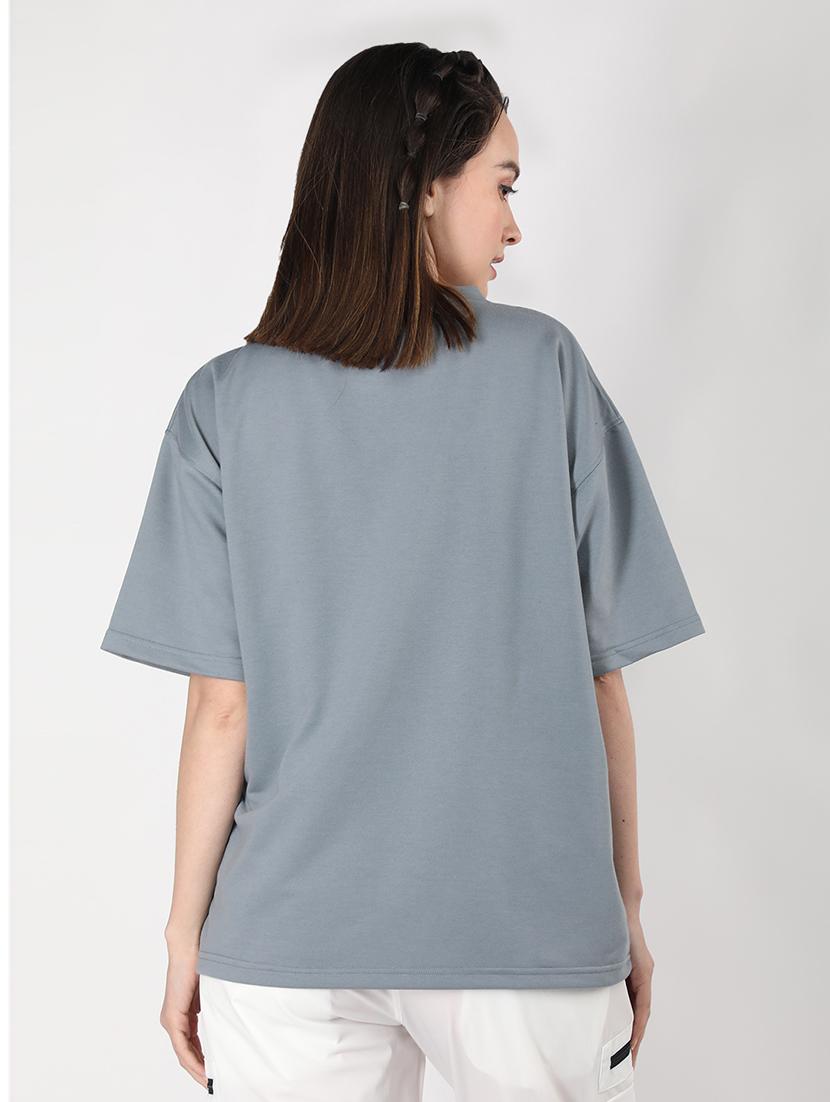 women plain short sleeves oversized t-shirt - 21639097 - Standard Image - 3