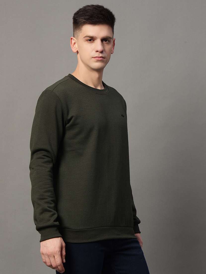 men long sleeves plain sweatshirt