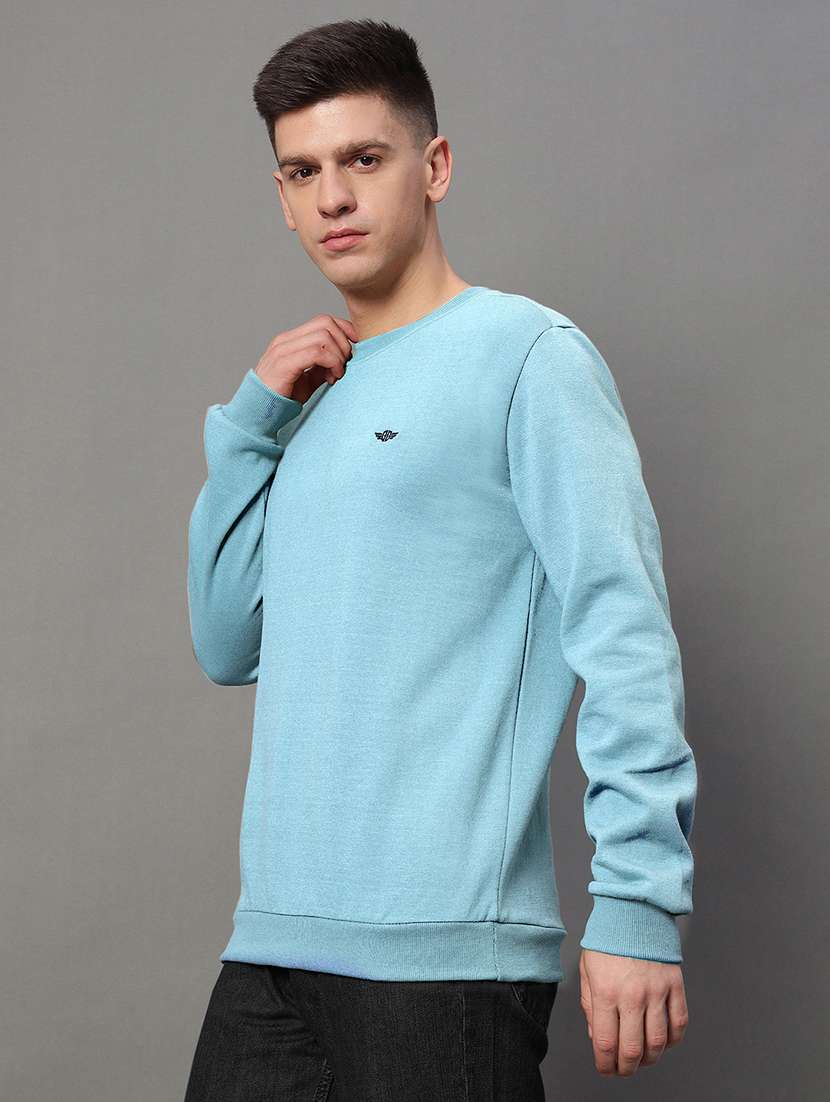 men long sleeves plain sweatshirt