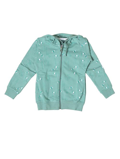 girls printed long sleeve hooded sweatshirt - 21639241 -  Standard Image - 0