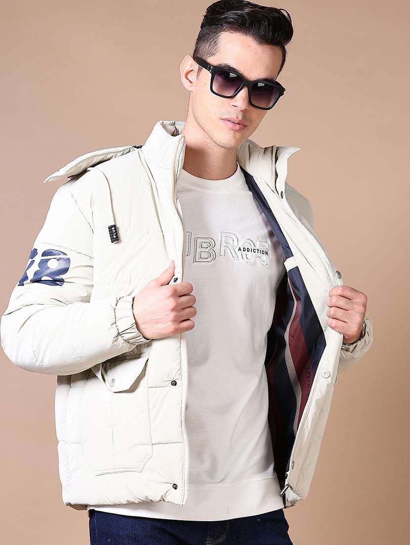men solid long sleeve quilted jacket - 21639266 -  Standard Image - 3