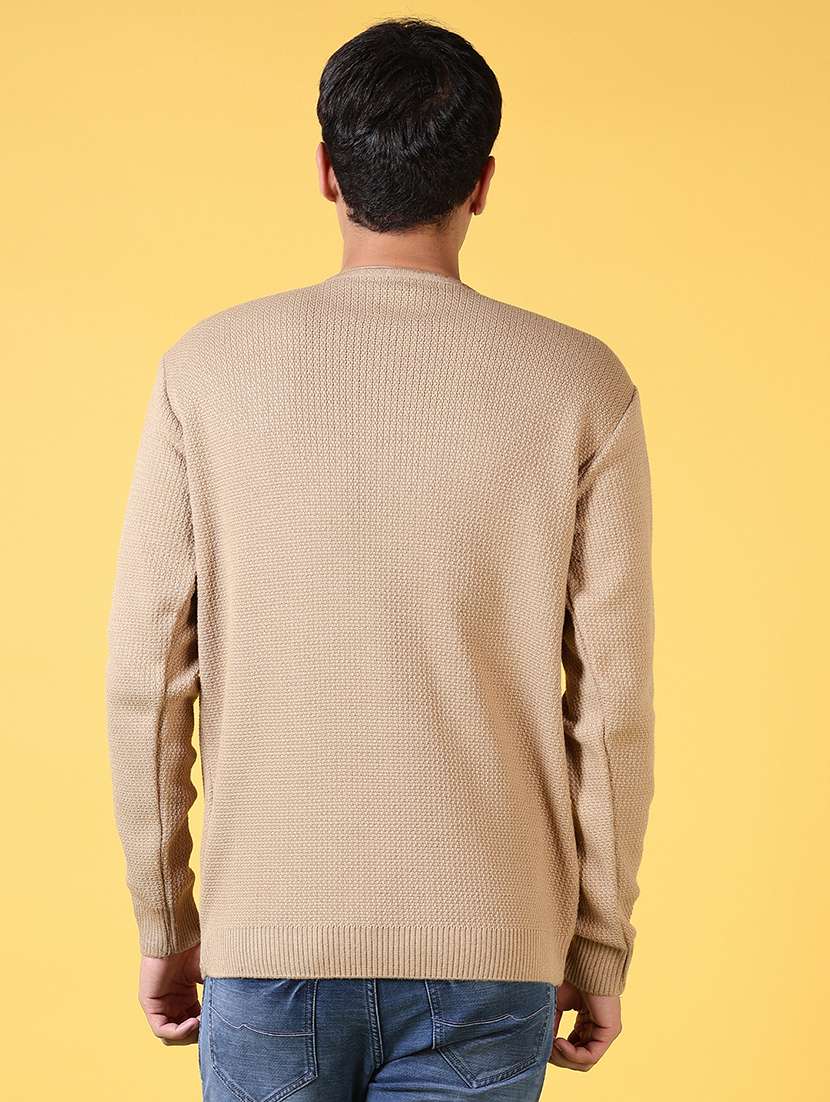 men self design long sleeve pullover - 21639268 -  Standard Image - 3