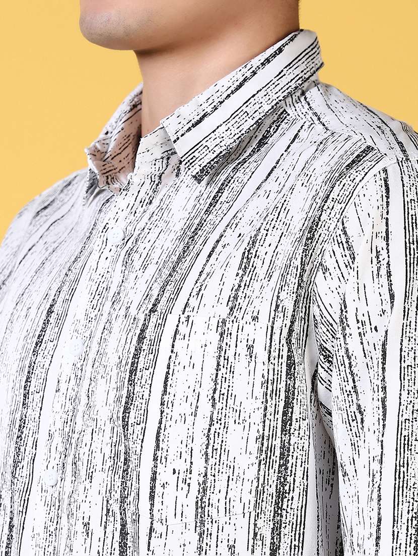 men printed long sleeve casual shirt - 21639293 - Standard Image - 5