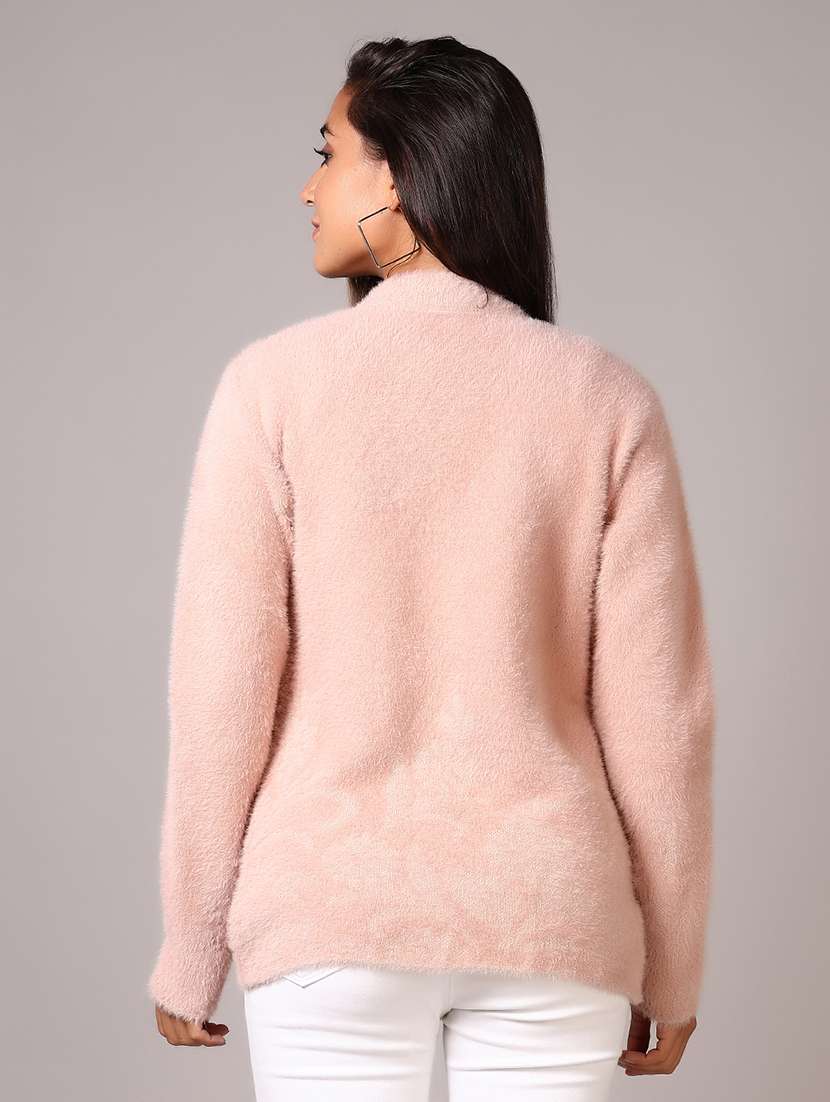 women self design long sleeve cardigan - 21639307 -  Standard Image - 3