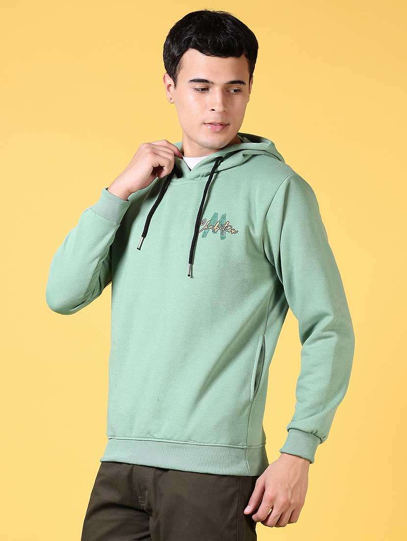 men long sleeve regular fit hooded sweatshirt - 21639426 -  Standard Image - 3