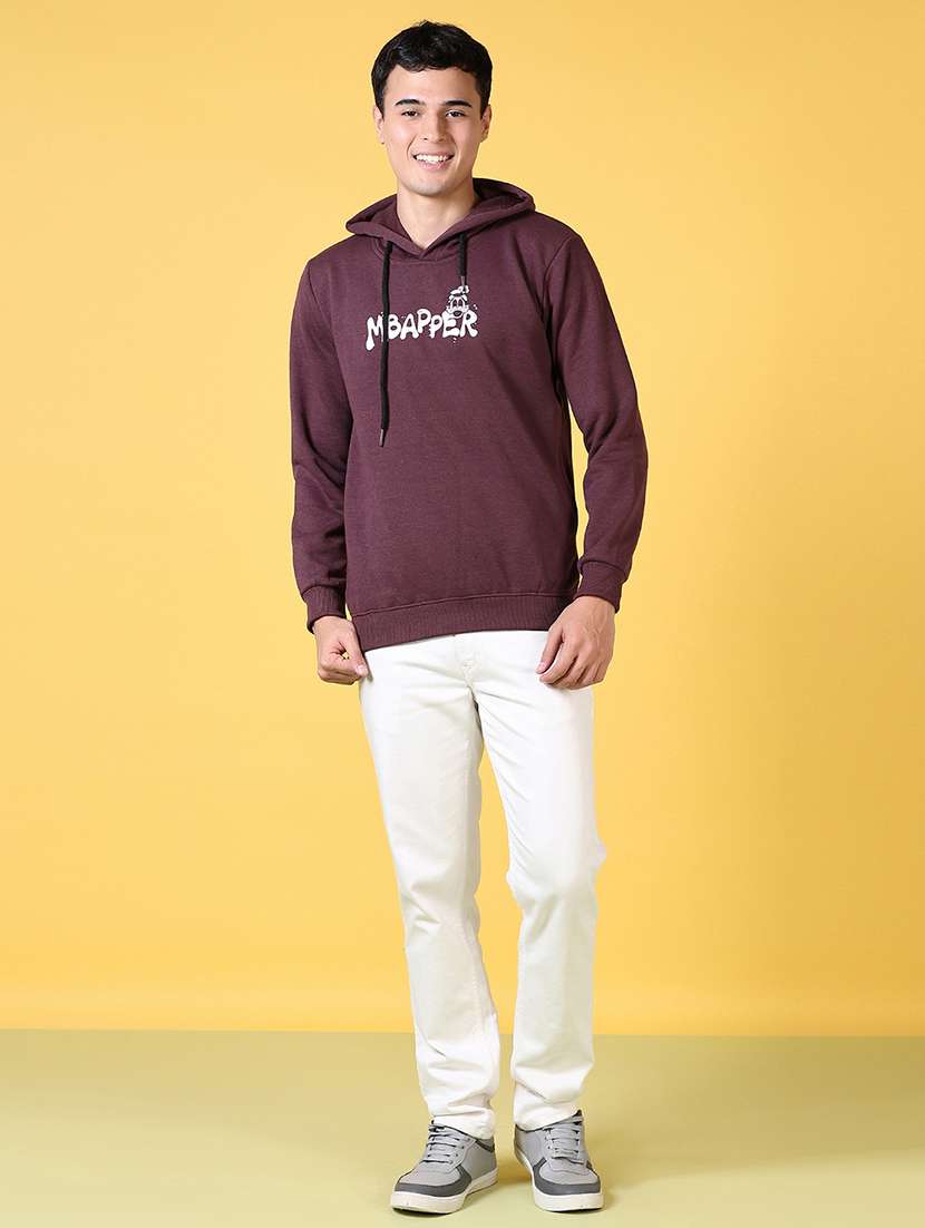 men front & back print long sleeve hooded sweatshirt - 21639428 -  Standard Image - 5