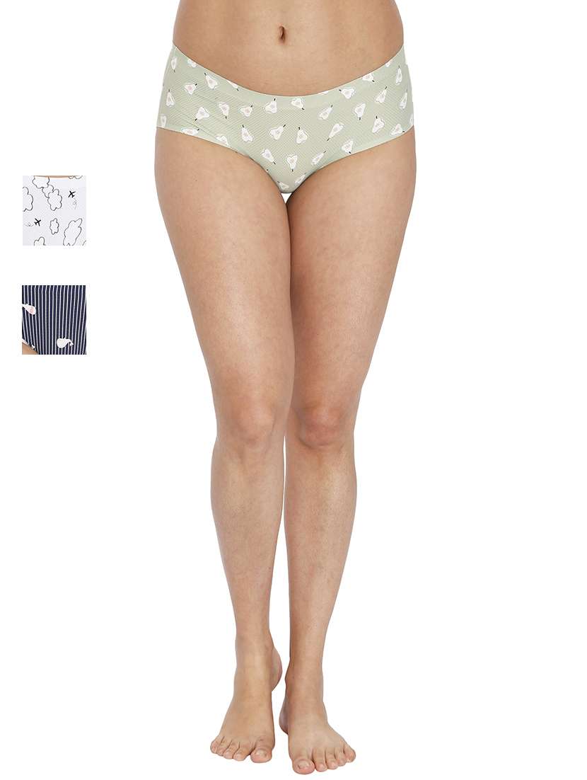 women pack of 2 printed panty combo