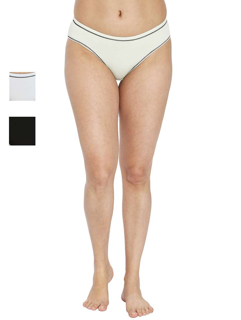 women pack of 3 solid panty combo