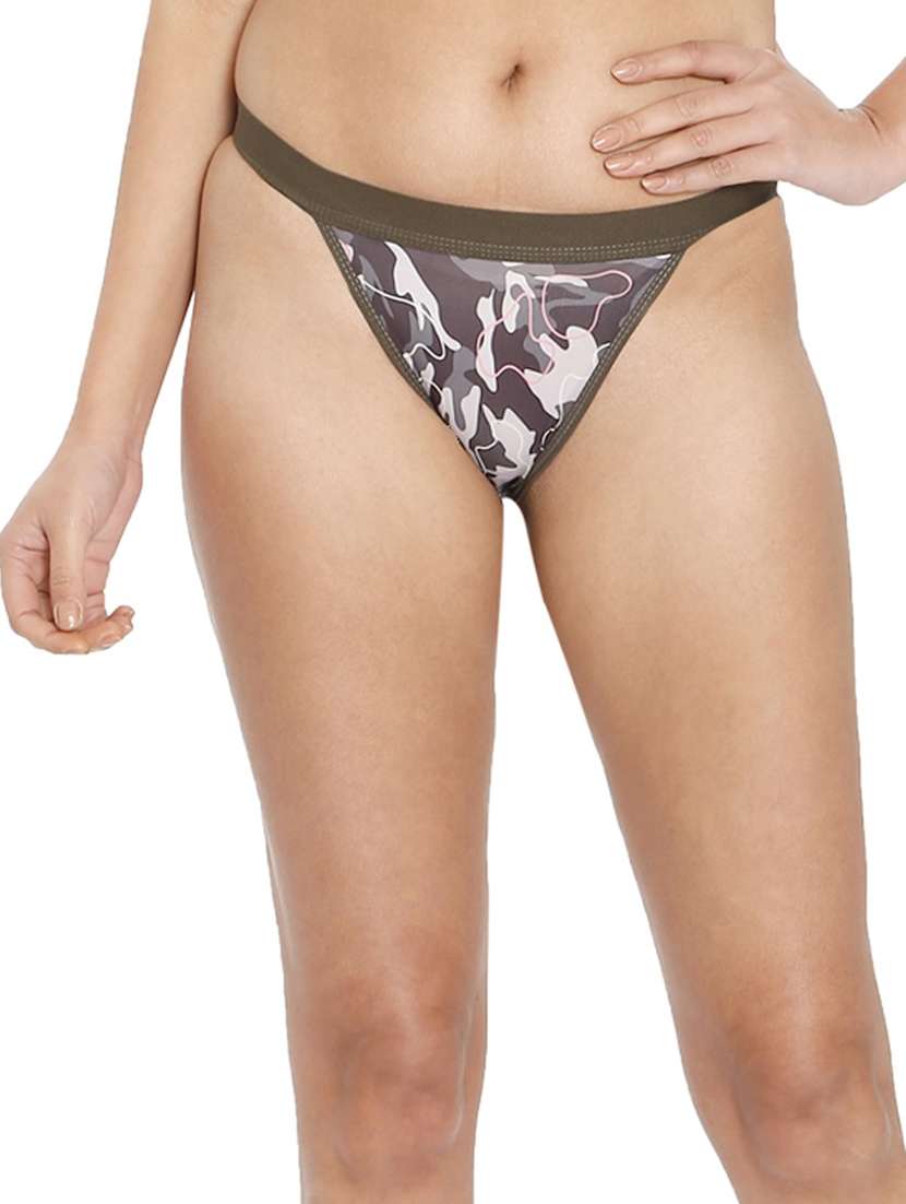 women printed tanga panty