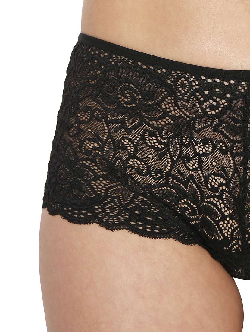 women lace detailed boy shorts combo - 21639675 -  Standard Image - 3