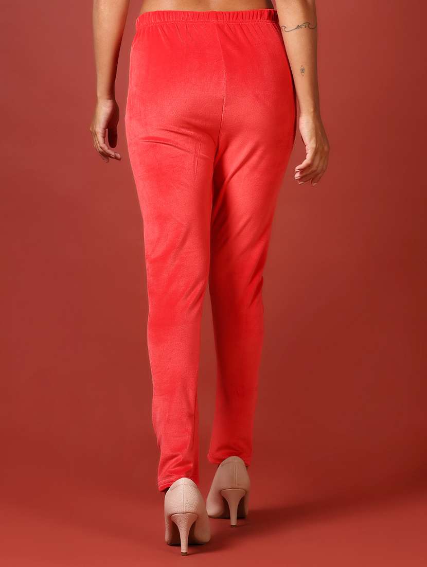 women solid mid rise woolen legging - 21639767 -  Standard Image - 3