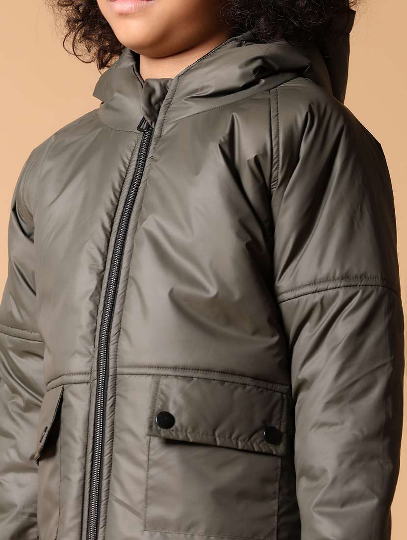 boys solid long sleeve quilted jacket - 21639775 -  Standard Image - 5