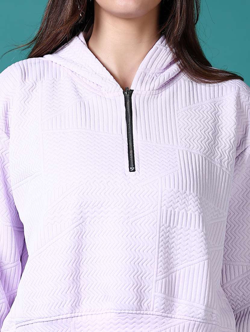 women self designed hooded sweatshirt - 21639788 -  Standard Image - 5