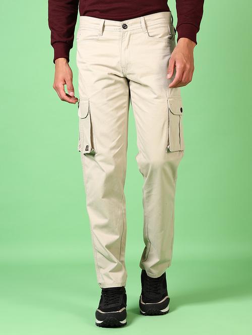 men mid rise solid cargo - 21639802 - Standard Image - 0