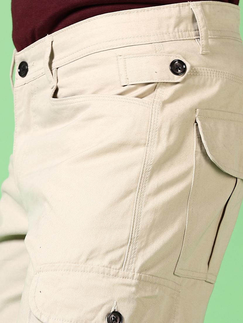 men mid rise solid cargo - 21639802 - Standard Image - 5