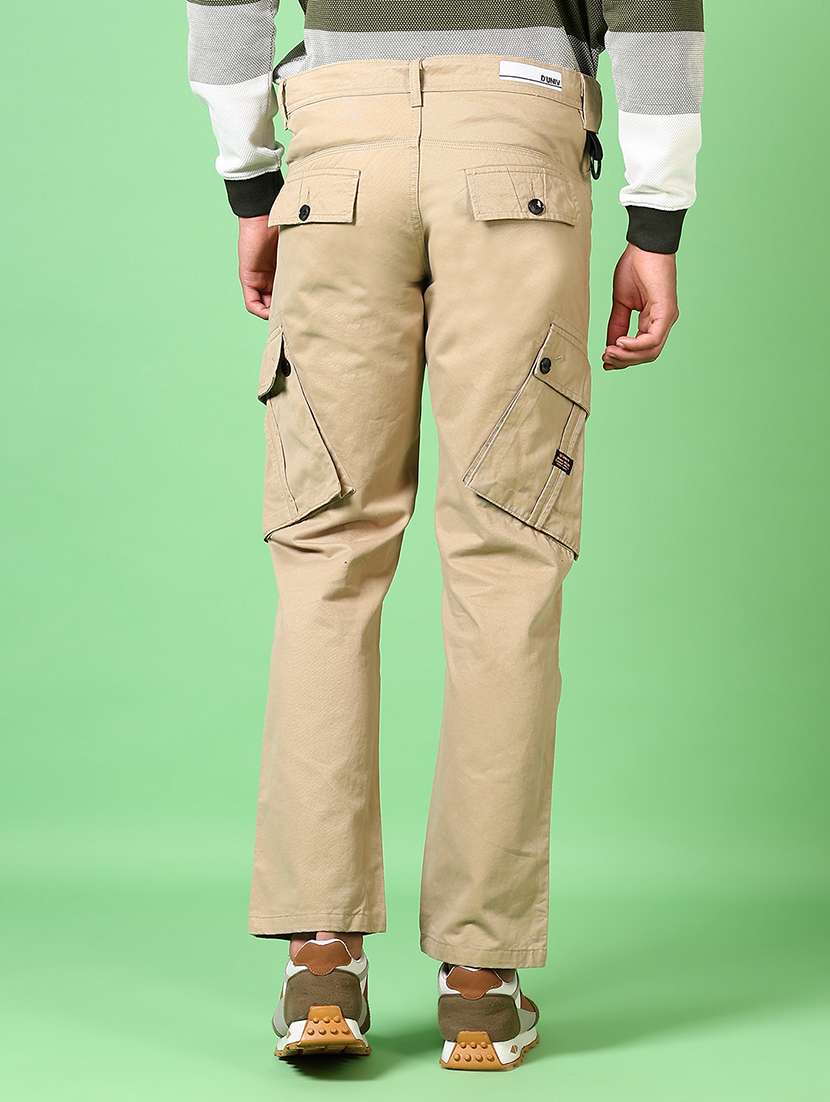 men mid rise solid cargo - 21639803 -  Standard Image - 3