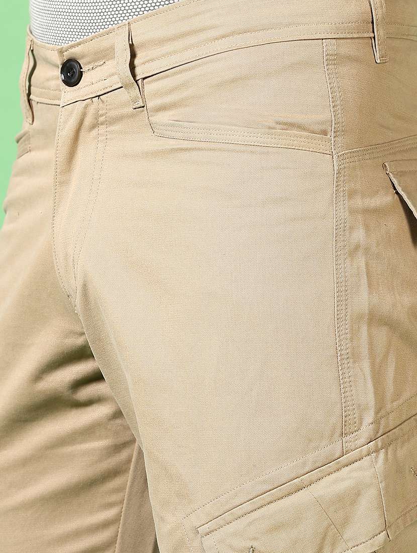 men mid rise solid cargo - 21639803 -  Standard Image - 5