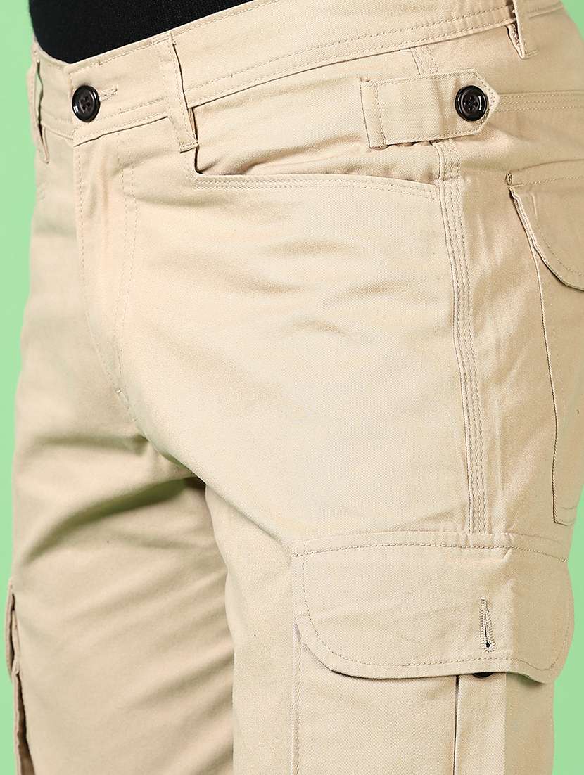 men mid rise solid cargo - 21639805 -  Standard Image - 5
