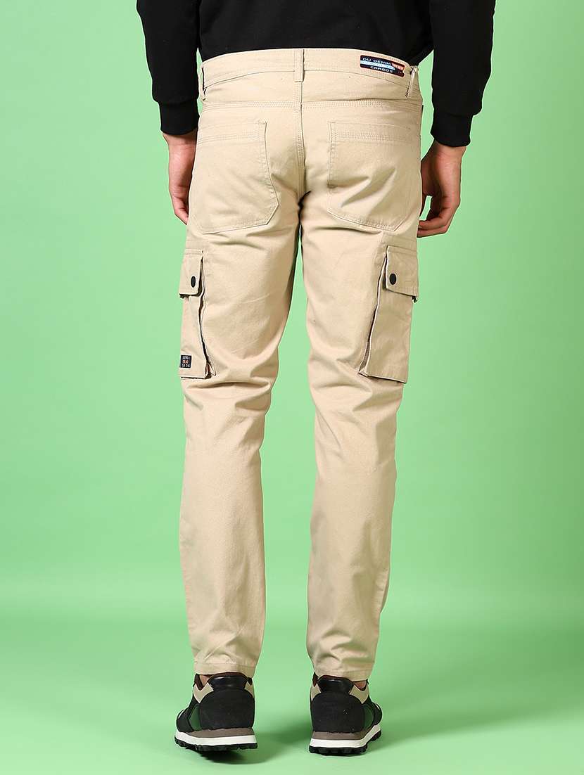 men mid rise solid cargo - 21639811 -  Standard Image - 3