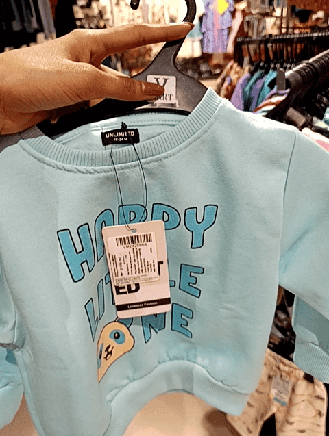 light blue spun fleece sweatshirt - 21639859 - Zoom Image - 0